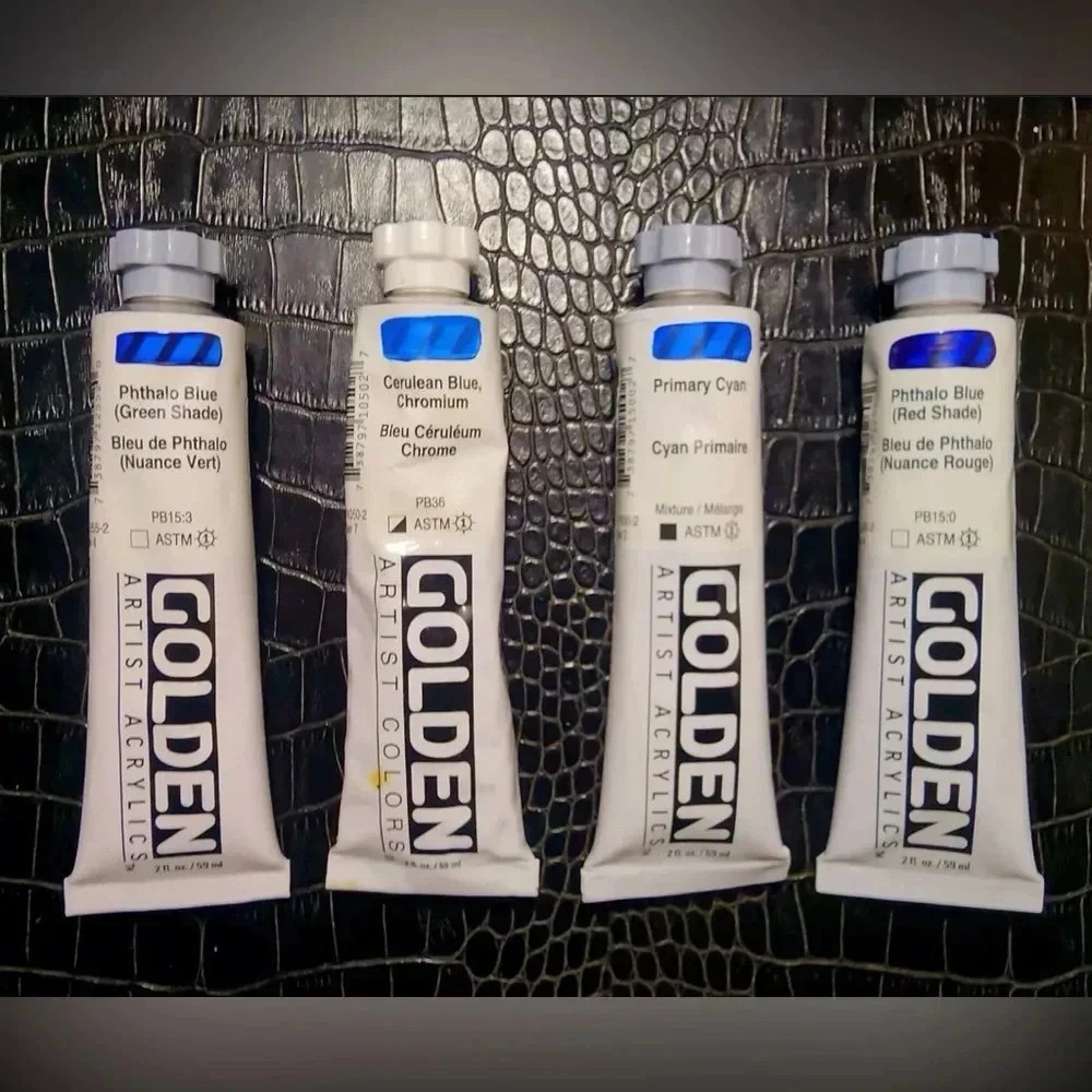 NEW 12 Golden Heavy Body Acrylic Paint Tubes, -2 oz each tube Painting Supplies - Picture 4 of 5